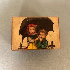 Vintage Hummel Wooden Music Box